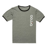 Cheap Wholesale Grey T-Shirts with Vertical Printing (TS058W)