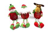 Christmas Stuffed Toys with Long Leg--Santa Claus & Deer & Snowman