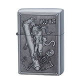 Metal Promotional Gifts Zinc Alloy Embossed Oil Lighter Xf6001b