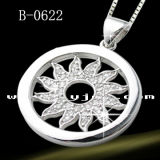 Fashion 925 Sterling Silver Jewellery with Circular Pendant (B-0622)