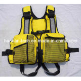 Yellow Rock Foam Fishing Lifejacket Have Net with CE Approve (HT801)