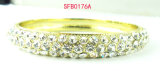 Fashion Jewelry All Glass Stone Alloy Fashion Bangle & Bracelet Jewelry (SFB0176A)