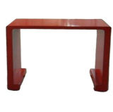 Antique Elm Wood Red Table Lwd004