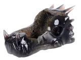 Natural Geode Agate Dragon Skeleton, Dragon Head Sculpture (9O97)