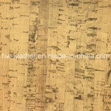 Wood Grain PU Leather for Sofa (HW-677)