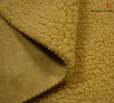 100% Polyester Fashionable Faux Suede Composite The Lambs Wool