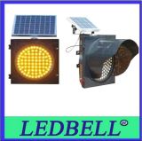 300mm Solar Warning Amber Light, Flashing Traffic Lighting (LB-SWAL)