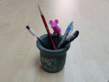 High Quality Plastic Promotional 3D PVC Gift Pen Pot (BT002)