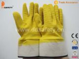 Cotton Yellow Latex Gloves (DCL412)