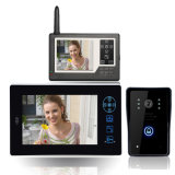 Wireless Video Doorphone with 7'' Audio Visual Intercom 2 Monitors
