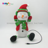 (FL-406) Dongguan Plush Electronic Snowman Toy, Holiday Gift Toy