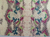 Snake Fabric with PU Film for Women's Handbag