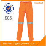 Low Price Hi Vis Orange Work Pants with Reflective Stripe