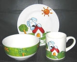 Customized Decal Design Porcelain Tableware