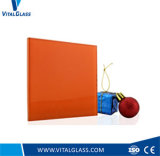 Orange Red Laminated Glass