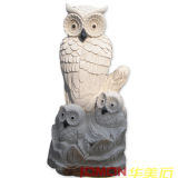 Stone Granite Owl Sculpture for Outdoor Decoration (XMJ-OW01)