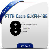 Lszh Sheath FTTH Drop Fiber Optical Cable Gjxfh-1b6