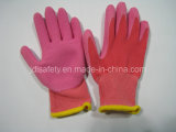 Work Glove of Colorful Latex Foam Coating (size 5