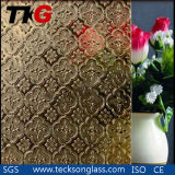 3-8mm Bronze Flora Patterned Glass with CE&ISO9001