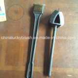 18 Inch Plastic Handle Brass Wire BBQ Brush (YY-531)