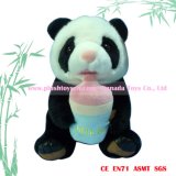 33cm Panda Holding Milk Plush Animal Toys