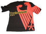 100% Cotton Germany Football Fun T-Shirt (HT-TS-001)