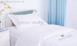 White Satin Stripes Hospital Bed Linen