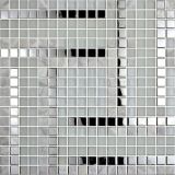 2015 Fancy White Stainless Steel Mosaic (PTN2016)