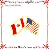Canada and USA Flag Pins/Badges