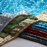 Decorative Soft Shimmer Metallic Sequin Fabric Cloth
