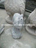 White Granite Stone Animal Garden Sculpture