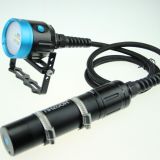 CREE Xm-L 2 LED *4 Max 4000 Lm Canister LED Torch for Diving Video with 2X 32650 Batteries
