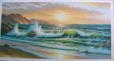 Handmade Seascape (waves) Oil Painting (SCLP-016)