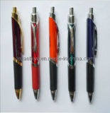 Triangle Metal Ball Pen with Rubber Grip (LT-C345)
