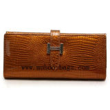 Fashion Leather Wallet for Lady (MH-2064 golden)