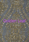 Sequin Embroidery Totem Pattern on Mesh Fabric (JPX1099)
