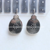 Clip Earrings for Women Antique Silver Plated Accessory Charm