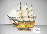 Popular Kids Educational Wooden Miniature Ship Model Toy
