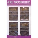 Gold Self-Threading Needle-Economy Pack 48PCS