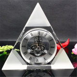 Crystal Triangle Clock for Business Gift