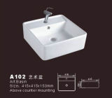 Square Bathroom Sink (A102)