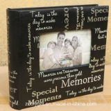 Wholesale Slogan Printing Black Memories Photo Album with Window