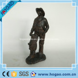 Resin Home Decoration Figurine with Copper Coating
