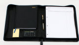 Zipper Leather Folder with Calculator - F104
