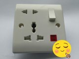 13A Universal Socket +2 Pin Socket with Neon