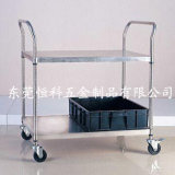 2 Tiers Stainless Steel Medical Trolley (HK-SS-MT02)