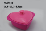 Sweet Heart Shape Silicone Bowl, Dish Container (SD378)