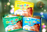 2014 Disposable Happy Baby Diaper in Bales Manufacturer in China