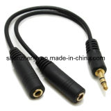 AV Cable High Quality Male to Female 3.5mm Stereo Jack Plug Audio Cable (JHAV07)