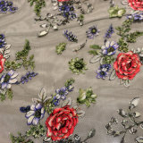 2016 Fashion Embroidered Mesh Fabric